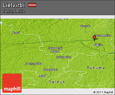 Physical Panoramic Map of Lielvirbi