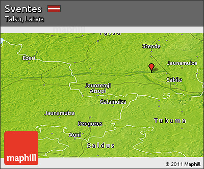 Physical Panoramic Map of Sventes