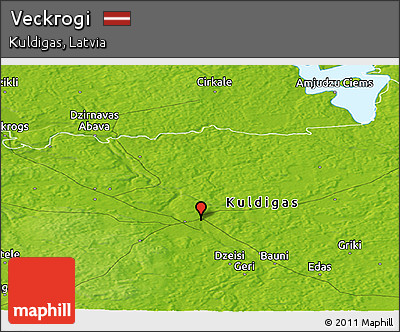 Physical Panoramic Map of Veckrogi