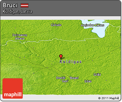 Physical Panoramic Map of Bruci