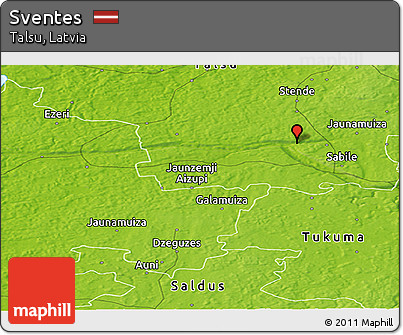 Physical Panoramic Map of Sventes