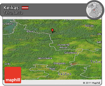 Satellite Panoramic Map of Keikas