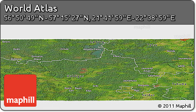 Satellite Panoramic Map of the Area around 57° 3' 8" N, 22° 10' 29" E
