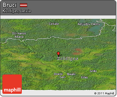 Satellite Panoramic Map of Bruci