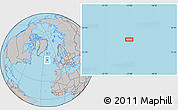 Gray Location Map of the area around 57° 3' 8" N, 22° 1' 29" W