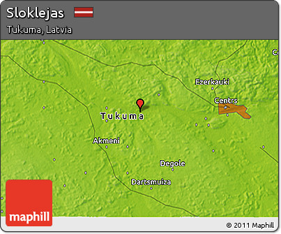 Physical 3D Map of Sloklejas