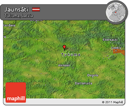 Satellite 3D Map of Jaunsāti
