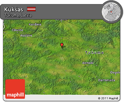Satellite 3D Map of Kukšas