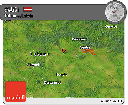 Satellite 3D Map of Sēlīši