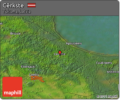 Satellite 3D Map of Cērkste