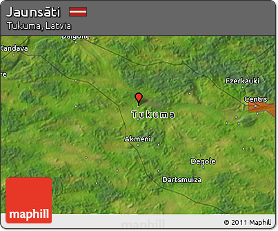 Satellite 3D Map of Jaunsāti