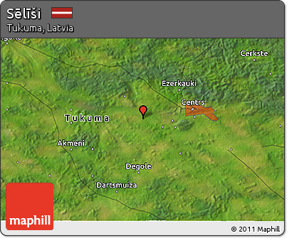 Satellite 3D Map of Sēlīši
