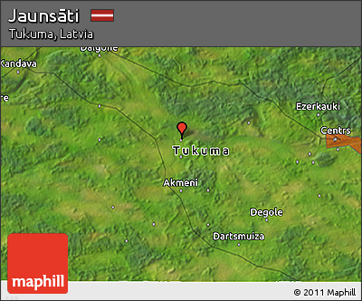 Satellite 3D Map of Jaunsāti
