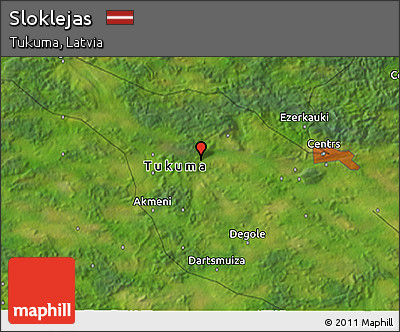 Satellite 3D Map of Sloklejas