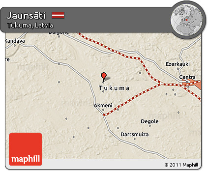 Shaded Relief 3D Map of Jaunsāti