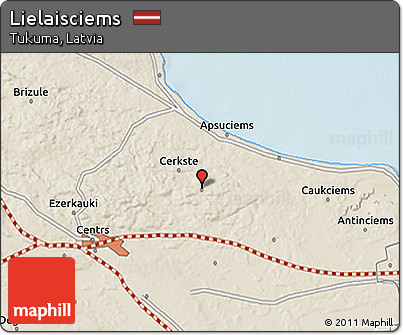 Shaded Relief 3D Map of Lielaisciems