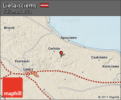 Shaded Relief 3D Map of Lielaisciems