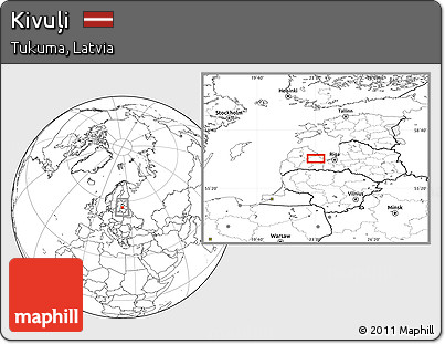 Blank Location Map of Kivuļi