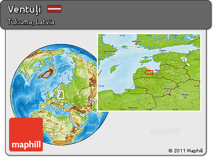 Physical Location Map of Ventuļi