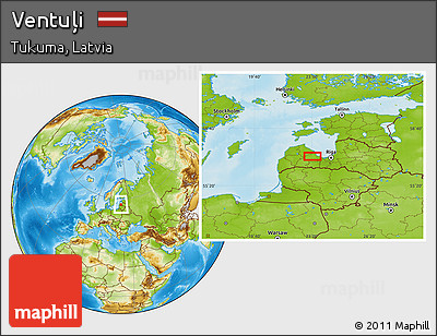 Physical Location Map of Ventuļi