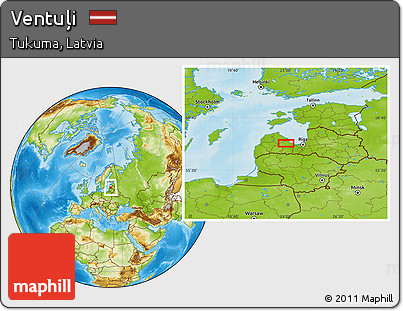 Physical Location Map of Ventuļi
