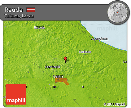Physical Map of Rauda