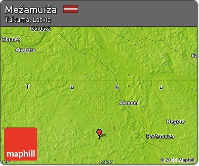 Physical Map of Mežamuiža