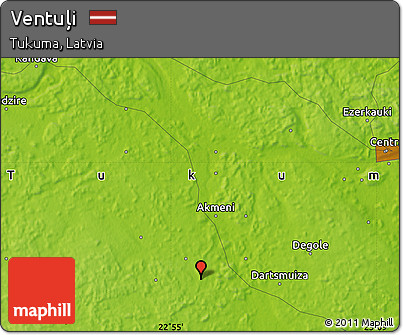 Physical Map of Ventuļi