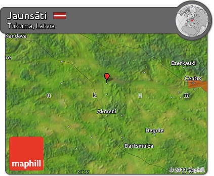 Satellite Map of Jaunsāti
