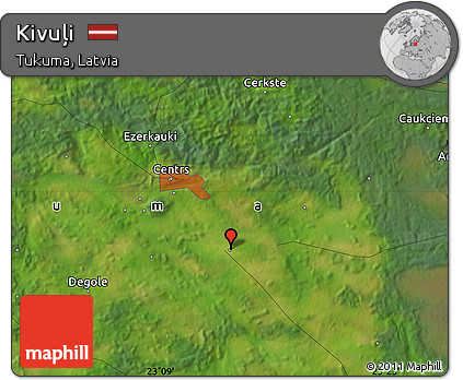 Satellite Map of Kivuļi