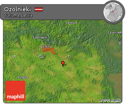 Satellite Map of Ozolnieki