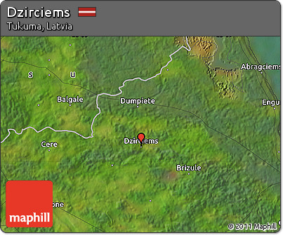 Satellite Map of Dzirciems
