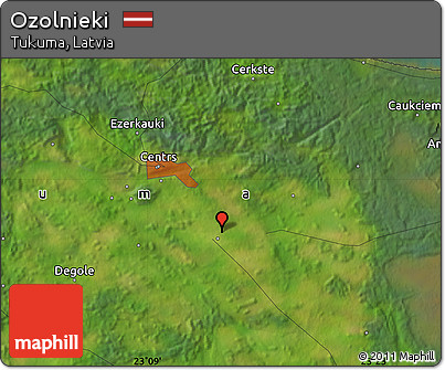 Satellite Map of Ozolnieki