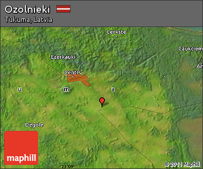 Satellite Map of Ozolnieki