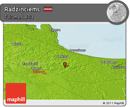 Physical Panoramic Map of Radziņciems
