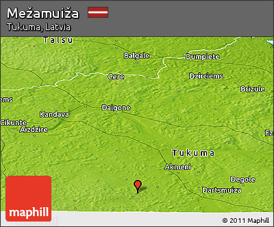 Physical Panoramic Map of Mežamuiža