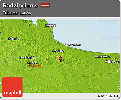 Physical Panoramic Map of Radziņciems