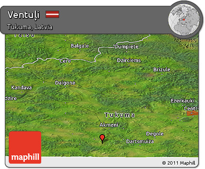 Satellite Panoramic Map of Ventuļi