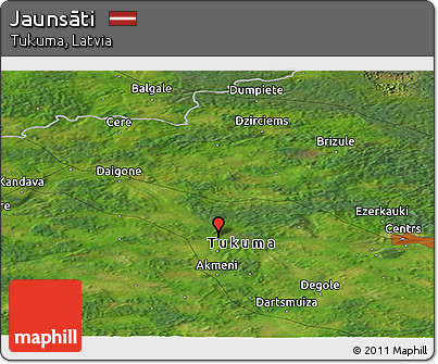 Satellite Panoramic Map of Jaunsāti