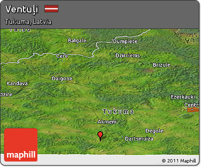 Satellite Panoramic Map of Ventuļi