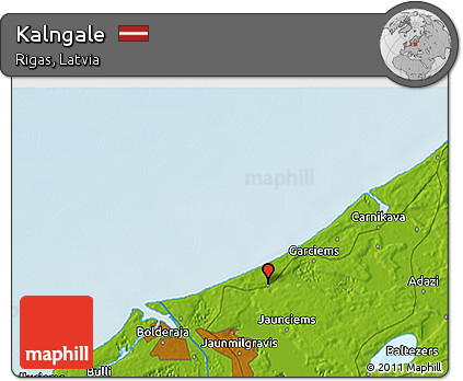 Physical 3D Map of Kalngale