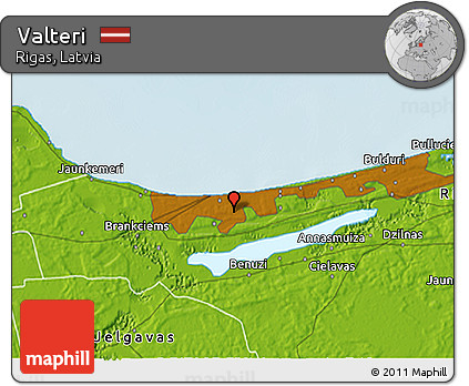 Physical 3D Map of Valteri