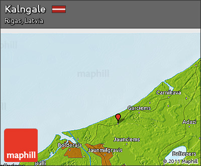 Physical 3D Map of Kalngale
