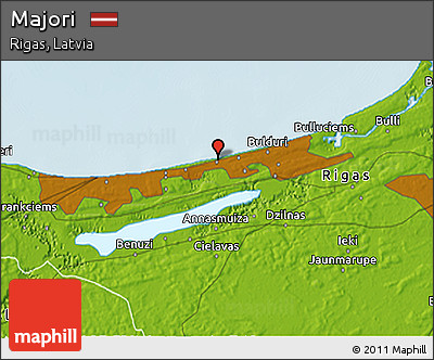 Physical 3D Map of Majori
