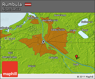 Physical 3D Map of Rumbula