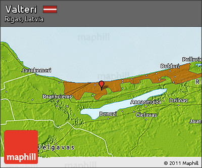 Physical 3D Map of Valteri