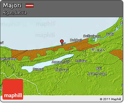 Physical 3D Map of Majori