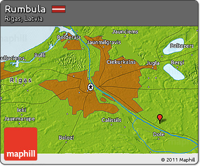 Physical 3D Map of Rumbula
