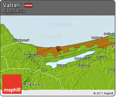 Physical 3D Map of Valteri