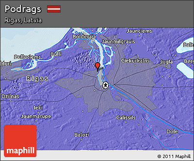 Political 3D Map of Podrags